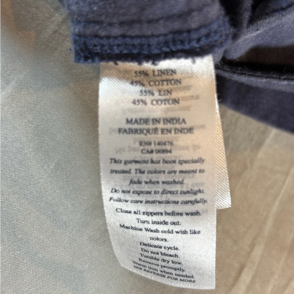 Faherty Malone Chino Shorts Linen Blend Men’s 30 Blue 9 Inch‎ Inseam